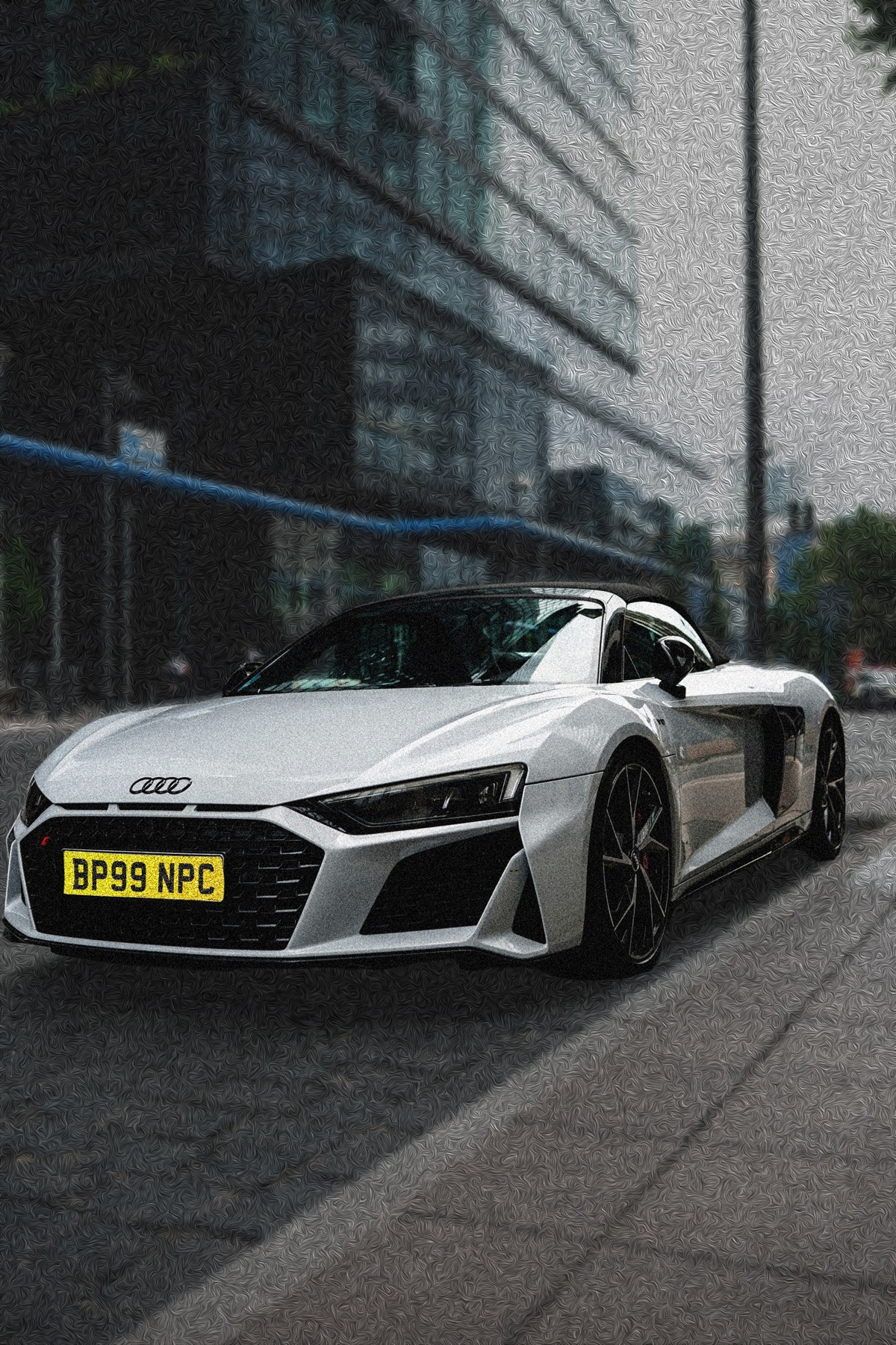 Audi R8 composite artwork